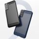 6. Carbon Case Flexible Cover TPU Case for Samsung Galaxy S21+ 5G (S21 Plus 5G) blue