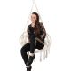 OPENWORK HAMMOCK HANGING CHAIR STORK'S NEST 80x60CM WHITE NEW STYLE
