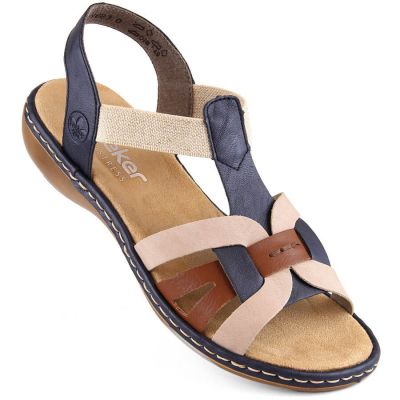 24. Comfortable Rieker W RKR662 multicolor sandals