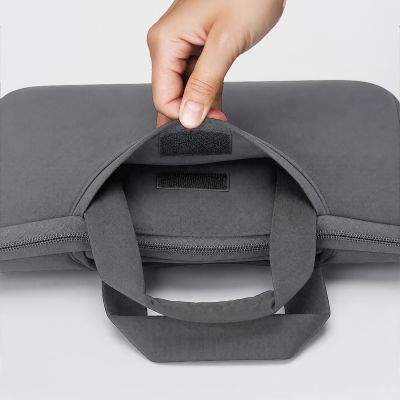 3. Wozinsky WNT-15G 15.6" Laptop Bag with Retractable Neoprene Handle - Gray