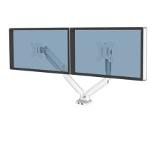 Fellowes Ergonomics Dual Monitor Arm - Platinum Series, White