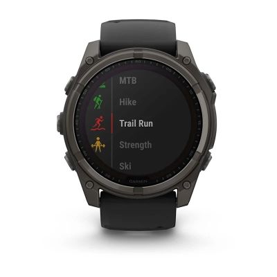 31. Garmin Fenix 8 Solar Sapphire Titanium Carbon Gray DLC Black watch