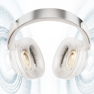 9. QCY H3S Wireless On-Ear Headphones with LDAC and ANC Noise Cancellation - White