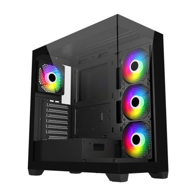 2. FSP Geh Midi M340 BA ATX/ M-ATX/M-ITX/ARGB oN case Black retail
