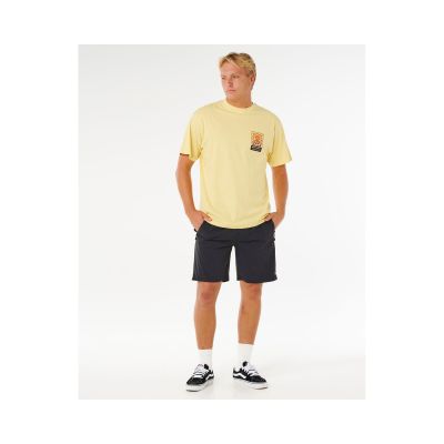 4. RIP CURL Search Dawn Tee Yellow Men's T-Shirt