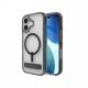 ZAGG Santa Cruz Snap KS MagSafe Case with Stand for iPhone 17 - Clear and Black