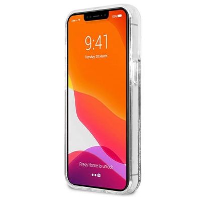 5. Karl Lagerfeld Liquid Glitter Choupette Fun case for iPhone 13 Pro Max 6.7" - silver