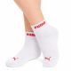 3. Puma Women's 3-Pack Ankle Socks Cotton Pink/Red/White