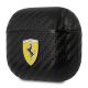 3. Ferrari FESA3CABK AirPods 3 cover black/black On Track PU Carbon