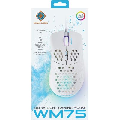 9. Deltaco Gaming GAM-108-W mouse Right-handed USB Type-A Optical 6400 DPI