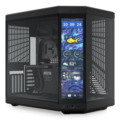 7. Hyte Y70 Midi Tower Touch Infinite case - Pitch Black