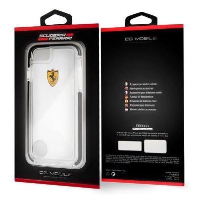 6. Ferrari Hardcase FEGLHCP7BK iPhone 7/8 SE 2020 / SE 2022 Shockproof transparent black