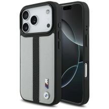 BMW M Perforated Stripe Logo MagSafe Case for iPhone 17 Pro - Gray