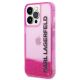 2. Karl Lagerfeld Liquid Glitter Elong Case for iPhone 14 Pro - Pink