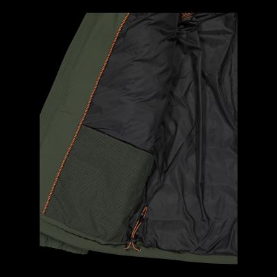 13. CMP men's winter sports jacket with hood, insulated, green (34K0167/F905)