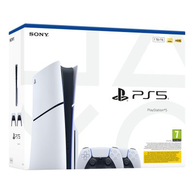 3. SONY PS5 Slim 1TB console + controller white
