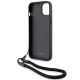6. BMW Signature Leather Wordmark Cord case for iPhone 15 Plus / 14 Plus - black
