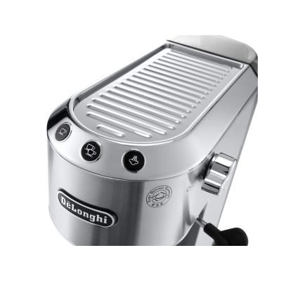 2. DeLonghi Dedica Style EC 685.M portafilter coffee machine (1350W; silver color)