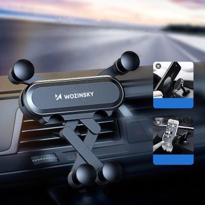 12. Wozinsky gravity car phone holder for air vent black (WCH-05)
