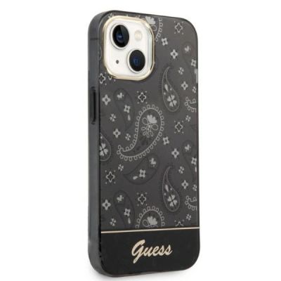 4. Guess GUHCP14MHGBNHK iPhone 14 Plus 6.7" black/black hardcase Bandana Paisley