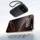 7. Baseus EnerFill FC31 20000mAh 45W Power Bank with Display with USB-C and Lightning Cables - Black