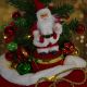 5. DECORATIVE CHRISTMAS TREE 60CM 25LED TIMER - SANTA CLAUS