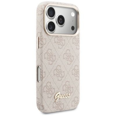 4. Guess 4G Script MagSafe Case for iPhone 17 Pro Max - Pink