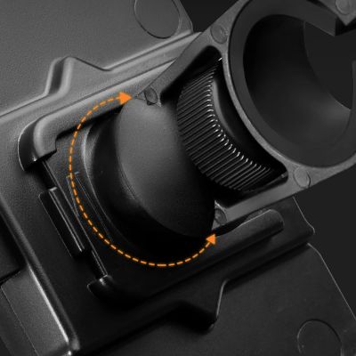 9. Rockbros HW-117 Handlebar Clamp Phone Holder - Black and Orange
