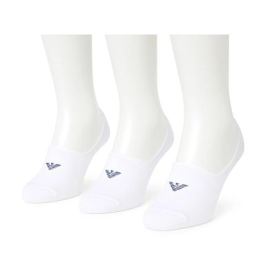 Emporio Armani Calza micro socks cotton white 3-pack