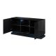 2. QIU 2D1K chest of drawers 150x41.5xH75 gloss black/gloss black