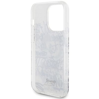 7. Hello Kitty IML Kitty On Bricks Graffiti case for iPhone 13 Pro Max - white