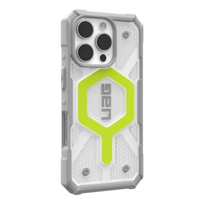 3. UAG Pathfinder Clear MagSafe Protective Case for iPhone 16 Pro (Active Neon)