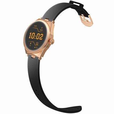 3. Smartwatch Gravity Rose Gold Black GT25-3