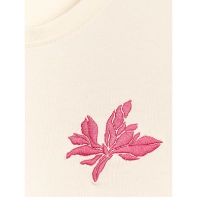 6. Women's regular printed T-shirt 4F 4FRSS25TTSHF2693-11S