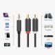 6. Ugreen AV102 10511 cable 3.5 mm mini jack (male) / 2RCA (male) 1.5m - gray