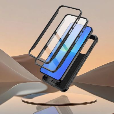 3. Tech-Protect Kevlar Cam+ 2-Set Case for Samsung Galaxy A36 / A37 5G - Black