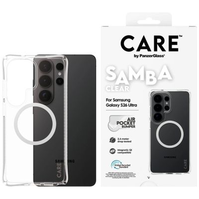 CARE by PanzerGlass Samba Transparent Qi Case for Samsung Galaxy S26 Ultra - Transparent