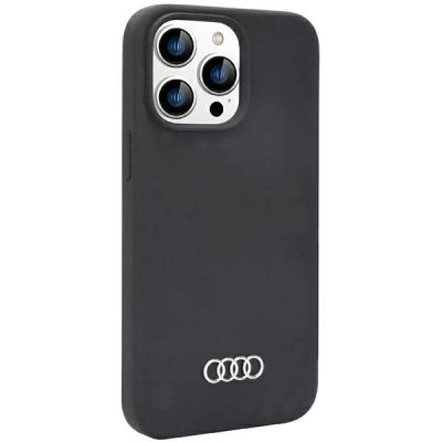 2. Audi Silicone Case iPhone 14 Pro 6.1" black/black hardcase AU-LSRIP14P-Q3/D1-BK