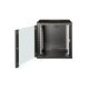 25. Digitus Unique 19" 12U 600x600 wall-mounted network cabinet, glass door, black, undivided, assembled, 100kg