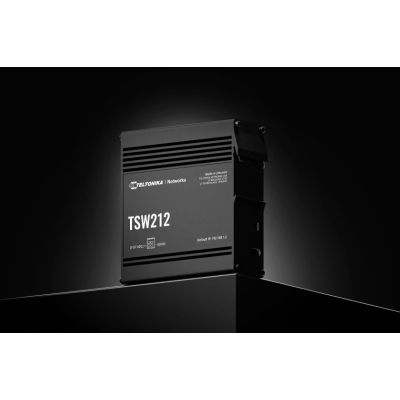 6. Teltonika TSW212 Managed L2 Gigabit Ethernet (10/100/1000) Black
