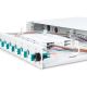 11. FO patch panel with equipment 19'' 1U, 12x LC dx, OM3, pigtails, adapters, trays, sliding, gray