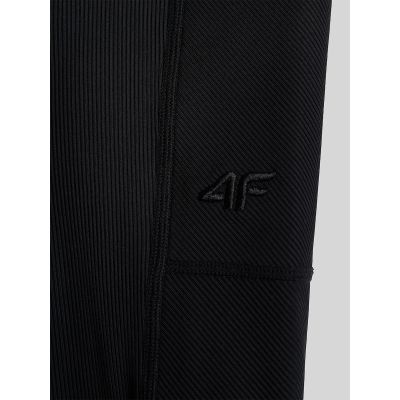 8. Women's ribbed knit leggings 4F 4FRAW26TTIGF357-20S