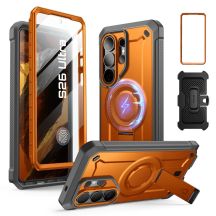 Supcase Unicorn Beetle Pro Mag MagSafe 2-set Case for Samsung Galaxy S26 Ultra - Black and Orange