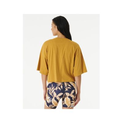 3. T-Shirt RIP CURL Seacell Crop Heritage Tee yellow