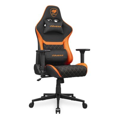 3. COUGAR CGR-A2F Universal Gaming Chair Padded Upholstered Seat Black, Orange