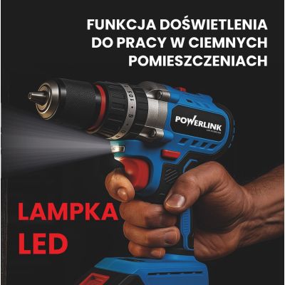 10. EXTRALINK POWERLINK Cordless Drill Driver PWL-CD1002C 10MM 20V 2X1.5AH