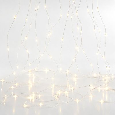 2. CHRISTMAS TREE LIGHTS LIGHT CASCADE WATERFALL OUTDOOR 200 LED WARM WHITE