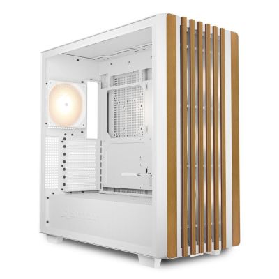 4. Sharkoon Rebel C70G RGB ATX Case 1xGlass White