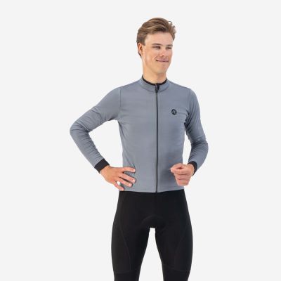 3. Rogelli ESSENTIAL graphite long sleeve T-shirt M