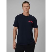 Men's regular plain T-shirt 4F 4FRSS26TTSHM3992-31S